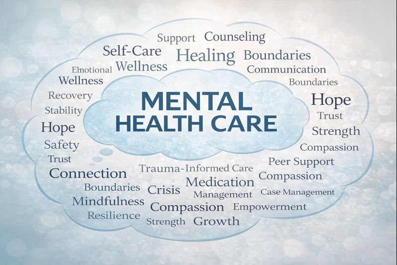 Mental Health word cloud